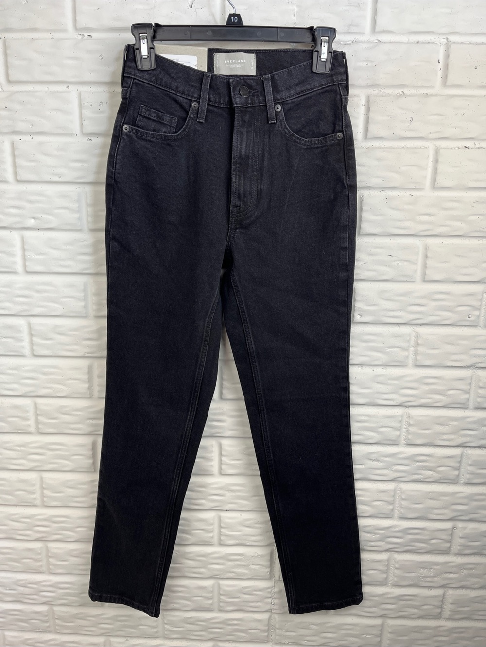 EVERLANE ORIGINAL CHEEKY JEAN ORGANIC COTTON COAL COLOR SZ 24 R 28.5 inseam NWT